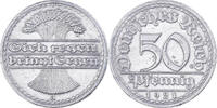 Deutschland, Weimarer Republik 50 Pfennig Berlin, Aluminium, SS, KM:27 -