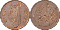 Ireland 2 Pence IRELAND REPUBLIC, Bronze, SS+, KM:21 -