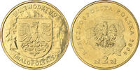 Polen 2 Zlote Warsaw, Messing, STGL, KM:484 -