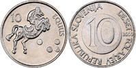 Slowenien 10 Tolarjev Kupfer-Nickel, STGL, KM:41 -