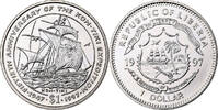 Liberia Dollar Kupfer-Nickel, STGL, KM:320 -