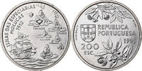 Portugal 200 Escudos Kupfer-Nickel, VZ, KM:682 -