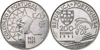 Portugal 200 Escudos Kupfer-Nickel, VZ, KM:658 -
