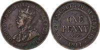 Australien Penny George V, Bronze, S+, KM:23 -