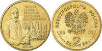 Polen 2 Zlote Warsaw, Messing, STGL, KM:455 -