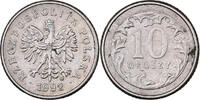 Polen 10 Groszy Warsaw, Kupfer-Nickel, VZ, KM:279 -