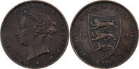 Jersey 1/24 Shilling Victoria, Bronze, SS, KM:7 -
