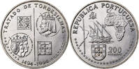 Portugal 200 Escudos Kupfer-Nickel, VZ, KM:671 -