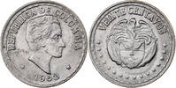 Kolumbien 20 Centavos Kupfer-Nickel, VZ, KM:215.2 -