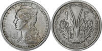 French West Africa Franc Aluminium, VZ, KM:3 -