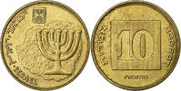 Israel 10 Agorot Aluminum-Bronze, VZ, KM:158 -