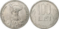 Rumänien 100 Lei Nickel plated steel, SS, KM:111 -