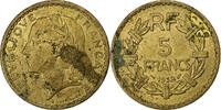 Frankreich 5 Francs Lavrillier, Aluminum-Bronze, S+, KM:888a.1 -