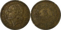 Frankreich 5 Francs Lavrillier, Aluminum-Bronze, S, KM:888a.1 -