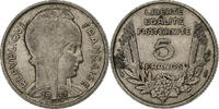 Frankreich 5 Francs Bazor, Paris, Nickel, S+, KM:887 -