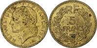 Frankreich 5 Francs Lavrillier, Aluminum-Bronze, S+, KM:888a.1 -