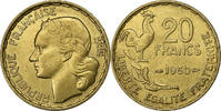 Frankreich 20 Francs Guiraud, Paris, Aluminum-Bronze, VZ, KM:916.1 -