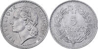 Frankreich 5 Francs Lavrillier, Beaumont - Le Roger, Aluminium, SS -