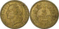 Frankreich 5 Francs Lavrillier, Aluminum-Bronze, SS, KM:888a.1 -
