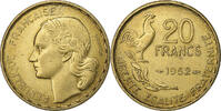 Frankreich 20 Francs Guiraud, Paris, Aluminum-Bronze, VZ, KM:917.1 -