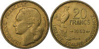 Frankreich 20 Francs Guiraud, Paris, Aluminum-Bronze, VZ+, KM:917.1 -