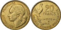 Frankreich 20 Francs Guiraud, Beaumont - Le Roger, Aluminum-Bronze, VZ -