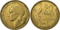 Frankreich 20 Francs Guiraud, Beaumont - Le Roger, Aluminum-Bronze, VZ+ -
