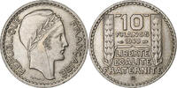 Frankreich 10 Francs Turin, Beaumont - Le Roger, Kupfer-Nickel, VZ -