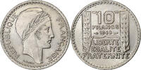 Frankreich 10 Francs Turin, Beaumont - Le Roger, Kupfer-Nickel, SS+ -