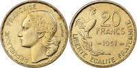 Frankreich 20 Francs Guiraud, Paris, Aluminum-Bronze, SS+, KM:917.1 -
