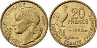 Frankreich 20 Francs Guiraud, Paris, Aluminum-Bronze, SS+, KM:917.1 -