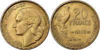 Frankreich 20 Francs Guiraud, Paris, Aluminum-Bronze, VZ, KM:917.1 -