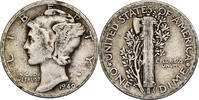 Vereinigte Staaten Dime Mercury Dime, Philadelphia, Silber, S, KM:140 -