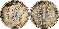 Vereinigte Staaten Dime Mercury Dime, Philadelphia, Silber, SS, KM:140 -