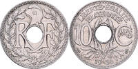 Frankreich 10 Centimes Lindauer, Kupfer-Nickel, SS+, KM:866a -