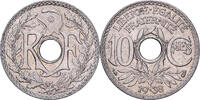 Frankreich 10 Centimes Lindauer, Kupfer-Nickel, SS+, KM:866a -