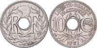 Frankreich 10 Centimes Lindauer, Kupfer-Nickel, SS+, KM:866a -