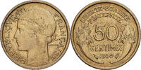 Frankreich 50 Centimes Morlon, Aluminum-Bronze, SS, KM:894.1 -