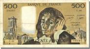 Frankreich 500 Francs Geldschein, 500 F 1968-1993 ''Pascal'' -