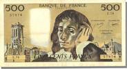 Frankreich 500 Francs Geldschein, 500 F 1968-1993 ''Pascal'' -
