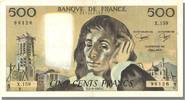Frankreich 500 Francs Geldschein, 500 F 1968-1993 ''Pascal'' -
