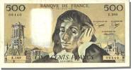 Frankreich 500 Francs Geldschein, 500 F 1968-1993 ''Pascal'' -