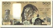 Frankreich 500 Francs Geldschein, 500 F 1968-1993 ''Pascal'' -