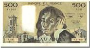 Frankreich 500 Francs Geldschein, 500 F 1968-1993 ''Pascal'' -