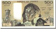 Frankreich 500 Francs Geldschein, 500 F 1968-1993 ''Pascal'' -