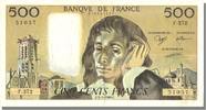 Frankreich 500 Francs Geldschein, 500 F 1968-1993 ''Pascal'' -