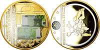 Frankreich Medaille Billet de Banque Européenne, 100 Euro, STGL, Copper -