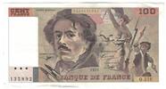 Frankreich 100 Francs Delacroix, Q.216, VZ, Fayette:69bis.5, KM:154e -