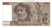 Frankreich 100 Francs Delacroix, C.243, VZ+, Fayette:69bis.8, KM:154g -