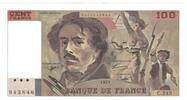 Frankreich 100 Francs Delacroix, C.243, UNZ-, Fayette:69bis.8, KM:154g -